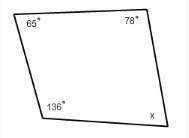 What is the measure of the missing angle in the figure below? a. 82 b. 81 c. 80 d. 79