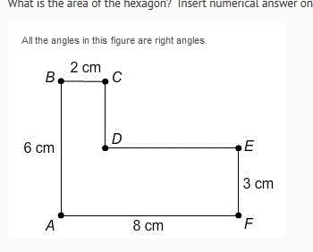 What is the area of the hexagon? numerical answer only!