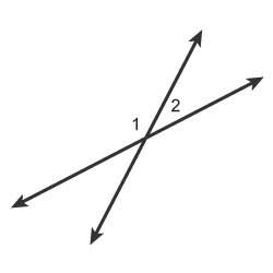 Relationship describes angles 1 and 2? select each correct answer. adjacent angles complementary an