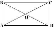 In the figure to the right, abcd is rectangle. find the area of △abc, if the area of △aod is 10.