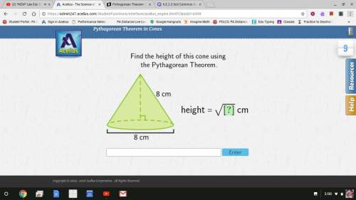 Pythagorean theorem in cones. i need a lot of .