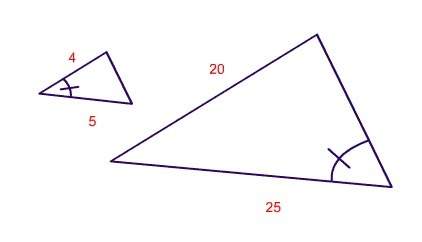 Can you prove that the two triangles are similar? justify your answer.