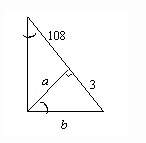 What are the values of a and b? a = 28, b = 3√37 a = 324, b = 333 a = 18, b = 3√37 a = 18, b =
