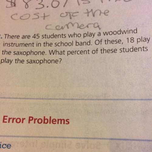 What percent of these students play the saxophone?