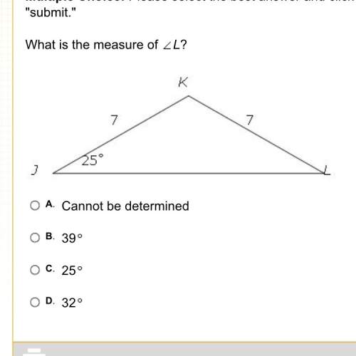 What is the measure of &lt; l ? need