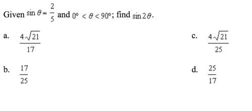 Double-angle and half-angle identiies [see attachment] question 4