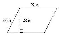 What is the area of the figure? the diagram is not drawn to scale.