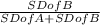 \frac{SD of B}{SD of A + SD of B}