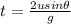 t=\frac{2usin\theta}{g}