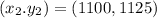 (x_2.y_2)=(1100,1125)