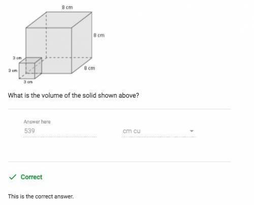 What is the volume of the solid shown above