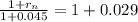 \frac{1+r_n}{1+0.045 } =1+0.029