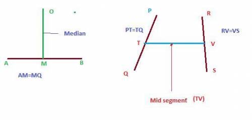 Sometimes a median can also be a midsegment. true or false?