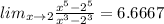 lim_{x\rightarrow 2}\frac{x^5-2^5}{x^3-2^3}=6.6667