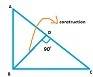 Which construction can you use to prove the pythagorean theorem based on similarity of triangles?