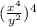 (\frac{x^4}{y^2})^4