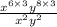\frac{x^{6\times 3}y^{8\times 3}}{x^2y^2}