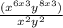\frac{(x^{6x3}y^{8x3})}{x^2 y^2}