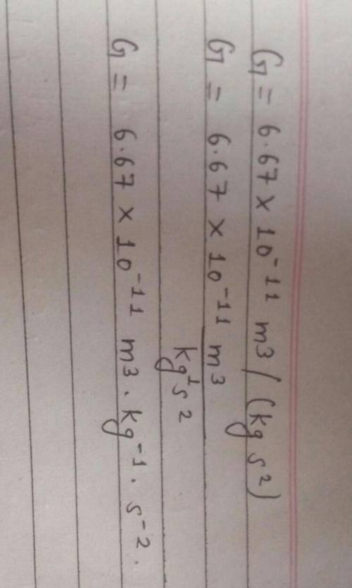 Units for g the gravitational constant. in just about every source, i see that the value for g i