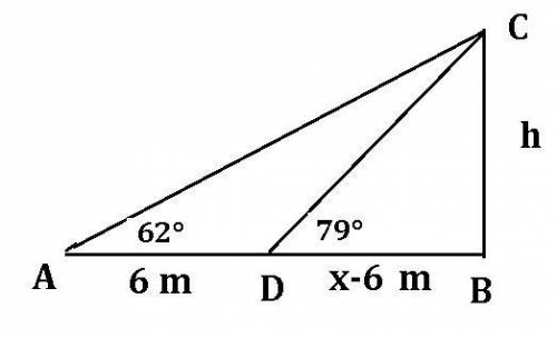 Para medir la altura de una torre, juan se situa en un punto del suelo horizontal y observa el punto