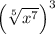 \left(\sqrt[5]{x^{7}} \right)^{3}