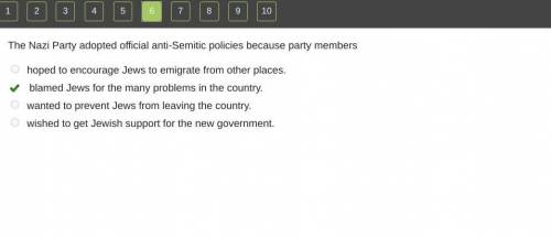 The nazi party adopted official anti-semitic policies because party members