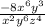 \frac{-8x^6y^3}{x^2y^6z^4}