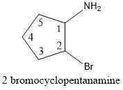 2bromocyclopentanamine line formula