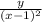 \frac{y}{(x-1)^2}