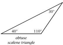 Which triangle is an abtuse scalene triangle?