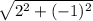 \sqrt{2^2+(-1)^2}