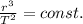 \frac{r^3}{T^2}=const.