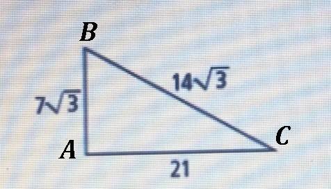What are the angle measures of the triangle?