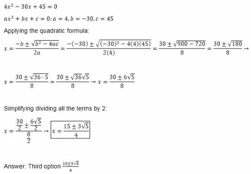 How do i find the solution for this quadratic?