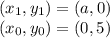 (x_1,y_1)=(a,0)\\(x_0,y_0)=(0,5)
