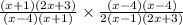 \frac{(x + 1)(2x + 3)}{(x - 4)(x + 1)}  \times \frac{(x - 4)(x - 4)}{2(x - 1)(2x + 3)}