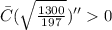 \bar{C}(\sqrt{\frac{1300}{197}})''0