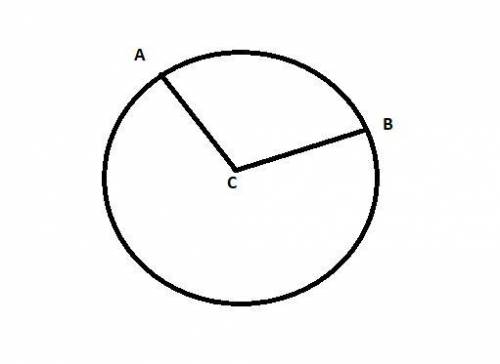 Point c is the center of the circle. arc ab measures 5x + 2. angle acb measures 3x + 14. find the va