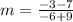 m=\frac{-3-7}{-6+9}