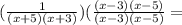 (\frac{1}{(x+5)(x+3)})(\frac{(x-3)(x-5)}{(x-3)(x-5)}=