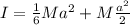 I =\frac{1}{6}Ma^2+M\frac{a^2}{2}