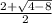 \frac{2 + \sqrt{4-8} }{2}