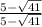 \frac{5-\sqrt{41}}{5-\sqrt{41}}