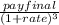 \frac{pay final}{(1+rate)^3}