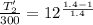\frac{T_2'}{300} = 12^{\frac{1.4 -1}{1.4}}