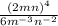 \frac{(2mn)^4}{6m^{-3}n^{-2}}