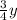 \frac{3}{4} y