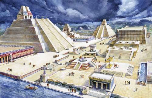 What kind of natural resources did aztecs used and why?