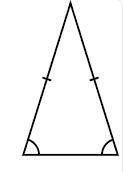 What is always true about the angles of an isosceles triangle?   all three angles are congruent.  at
