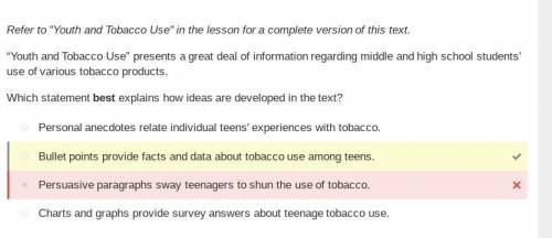 Refer to youth and tobacco use in the lesson for a complete version of this text. youth and tobac